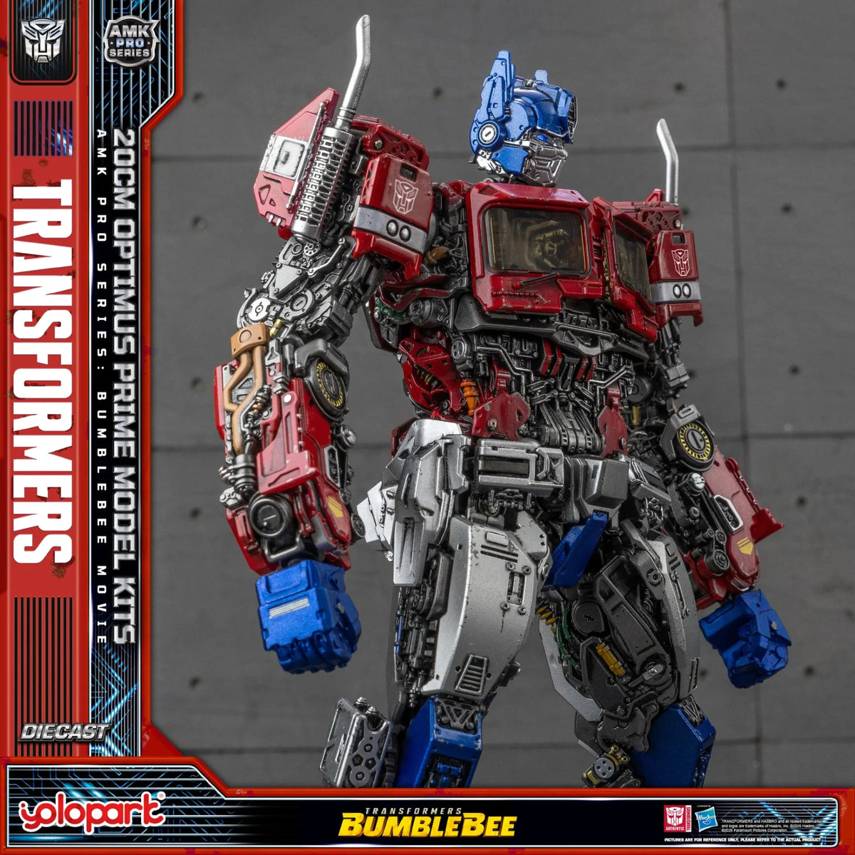 Transformers Bumblebee Movie Optimus Prime Earth Mode Amk Pro Model Kit
