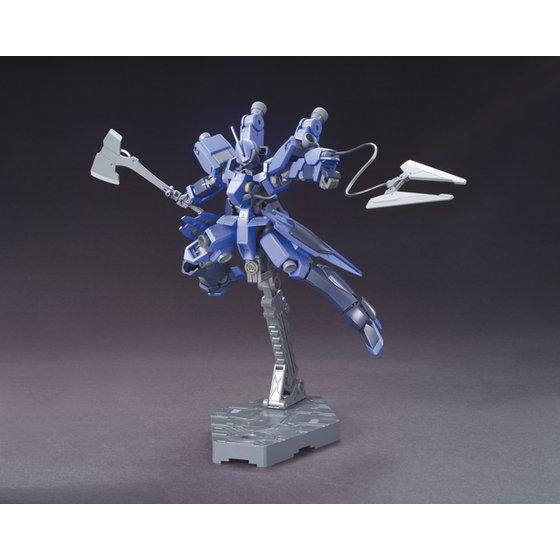 Blue robot model on a gray background