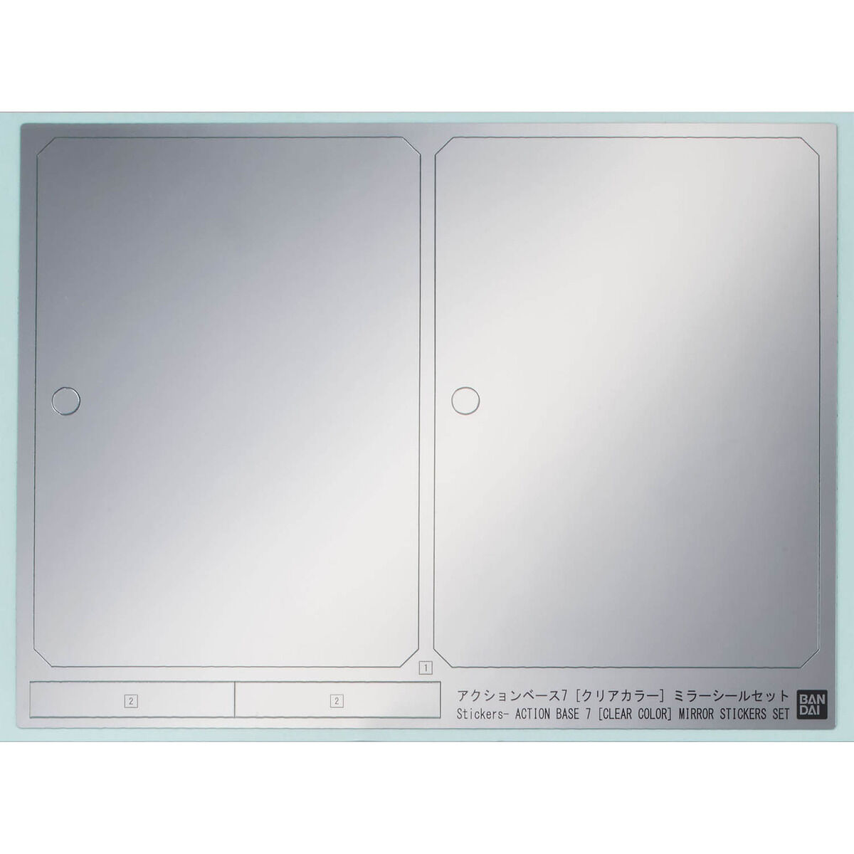 Action Base 7 Clear Mirror Stickers Set