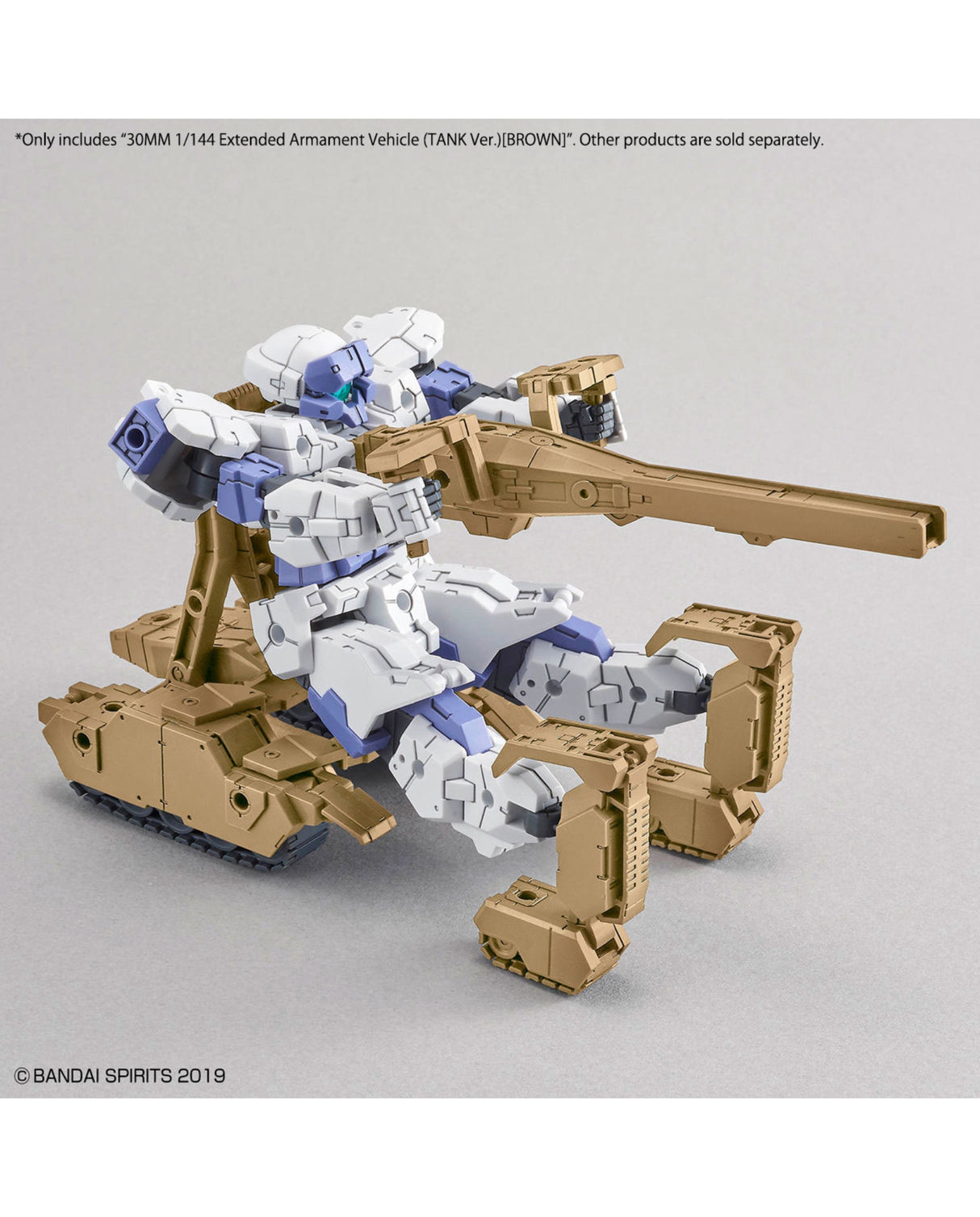 30mm Extended Armament Vehicle Tank Brown 1/144