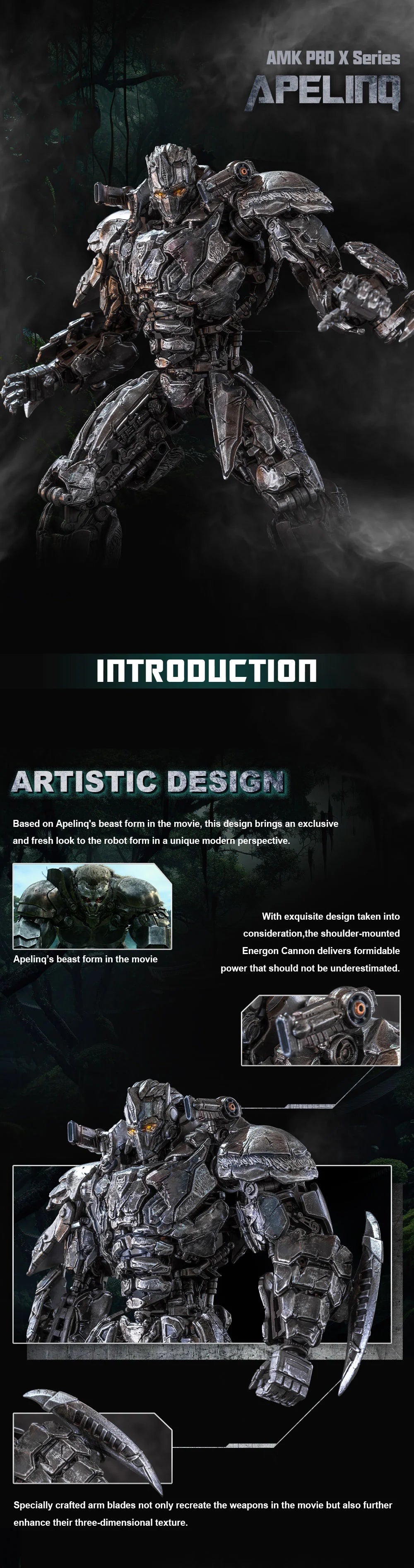 Transformers rise of the Beasts AMK Pro x Apelinq model kit