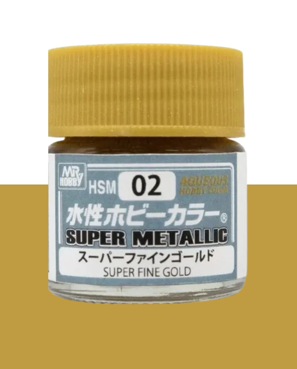 Aqueous Hobby Super Metallic Color - Superfine Gold - 10ml