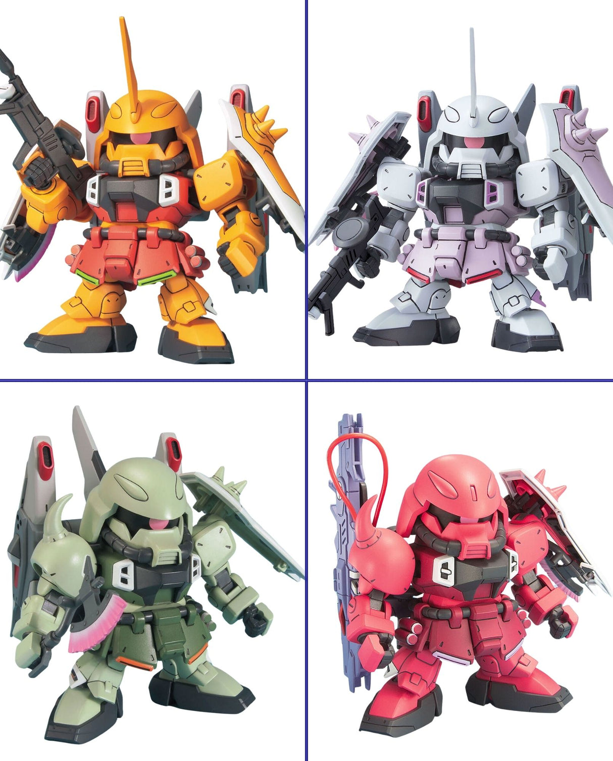 BB Senshi SD ZGMF Zaku Series Set