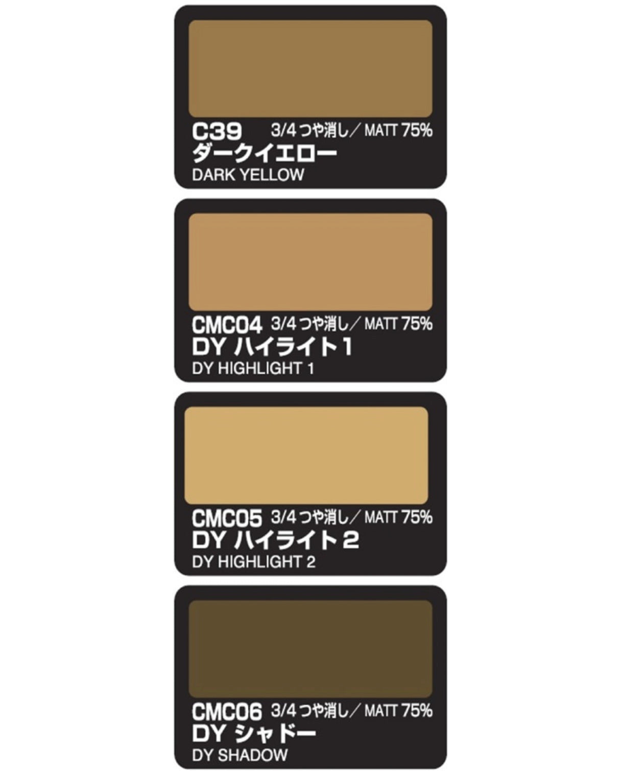 Mr Color Colour Modulation Set Dark Yellow Version