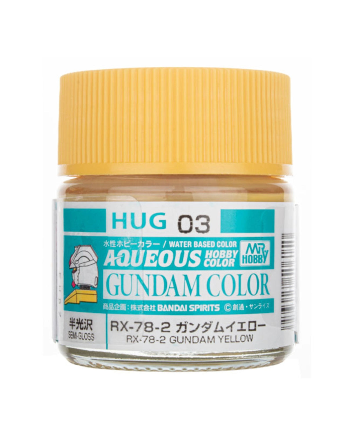 Mr Hobby Aqueous Gundam Colour - RX-78-2 - Yellow 10ml