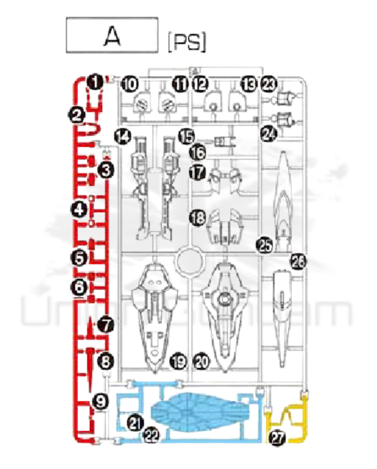 PART - HG 1/144 Rising Freedom Gundam - Runner A