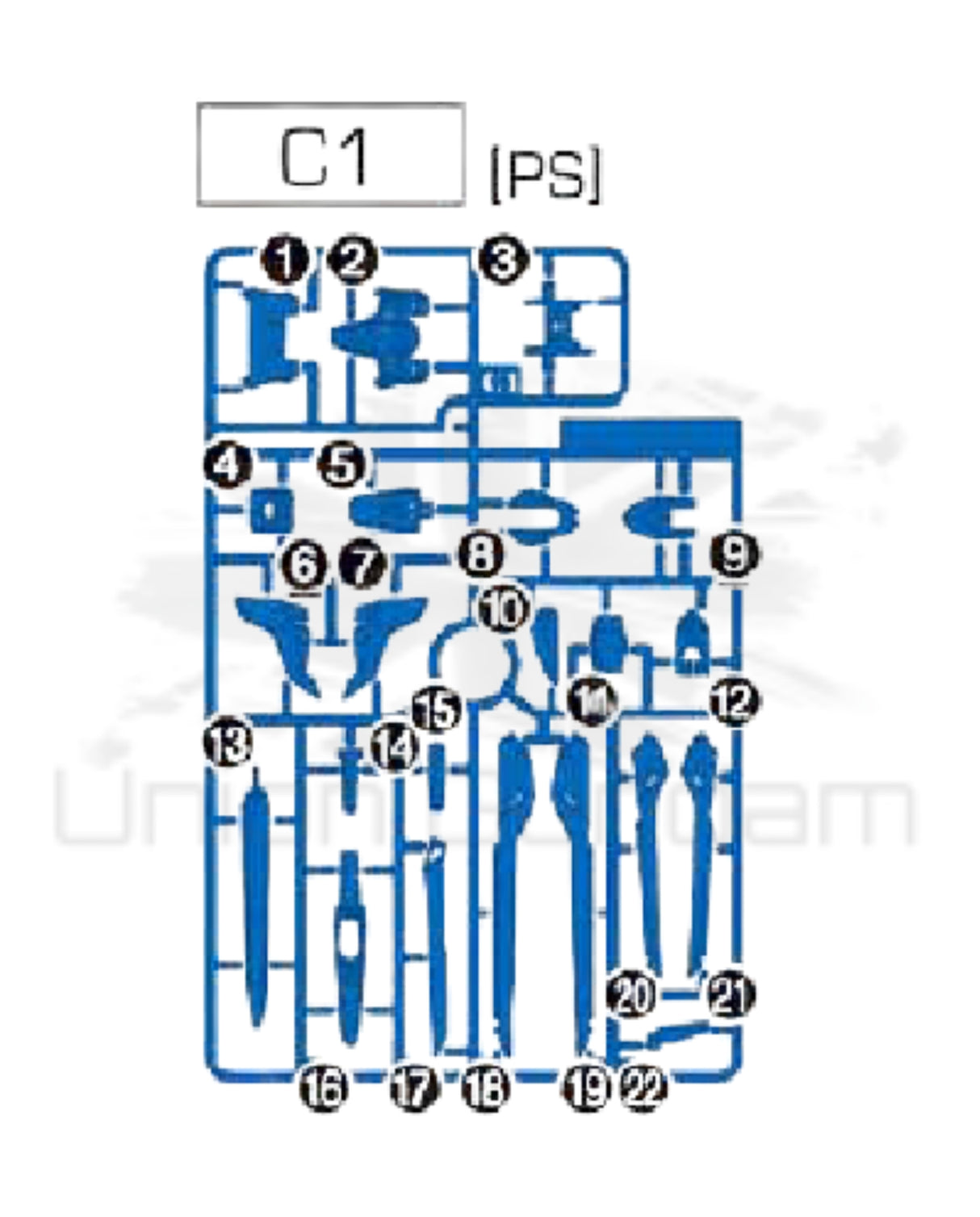 PART - HG 1/144 Rising Freedom Gundam - Runner C1