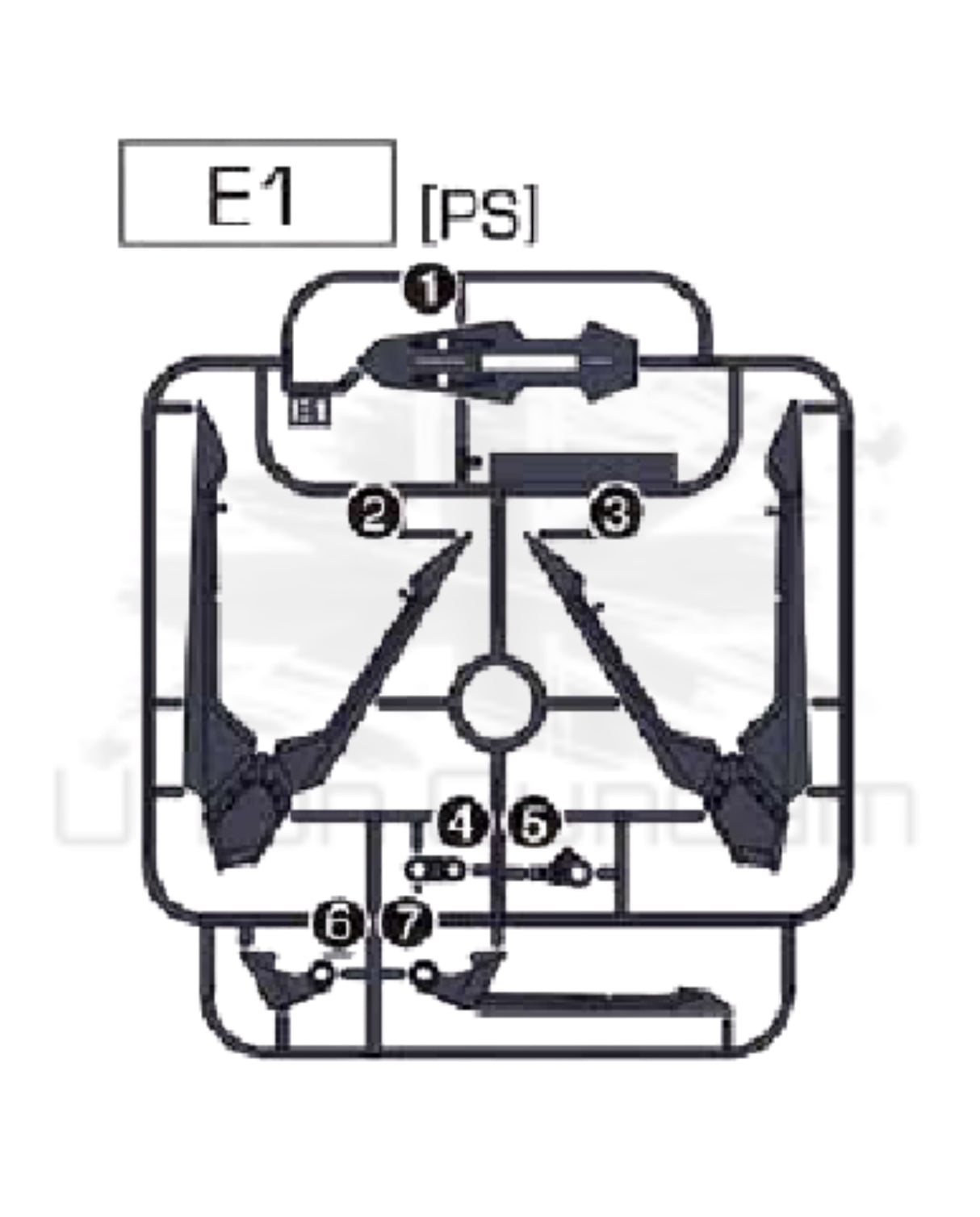 PART - HG 1/144 Rising Freedom Gundam - Runner E1
