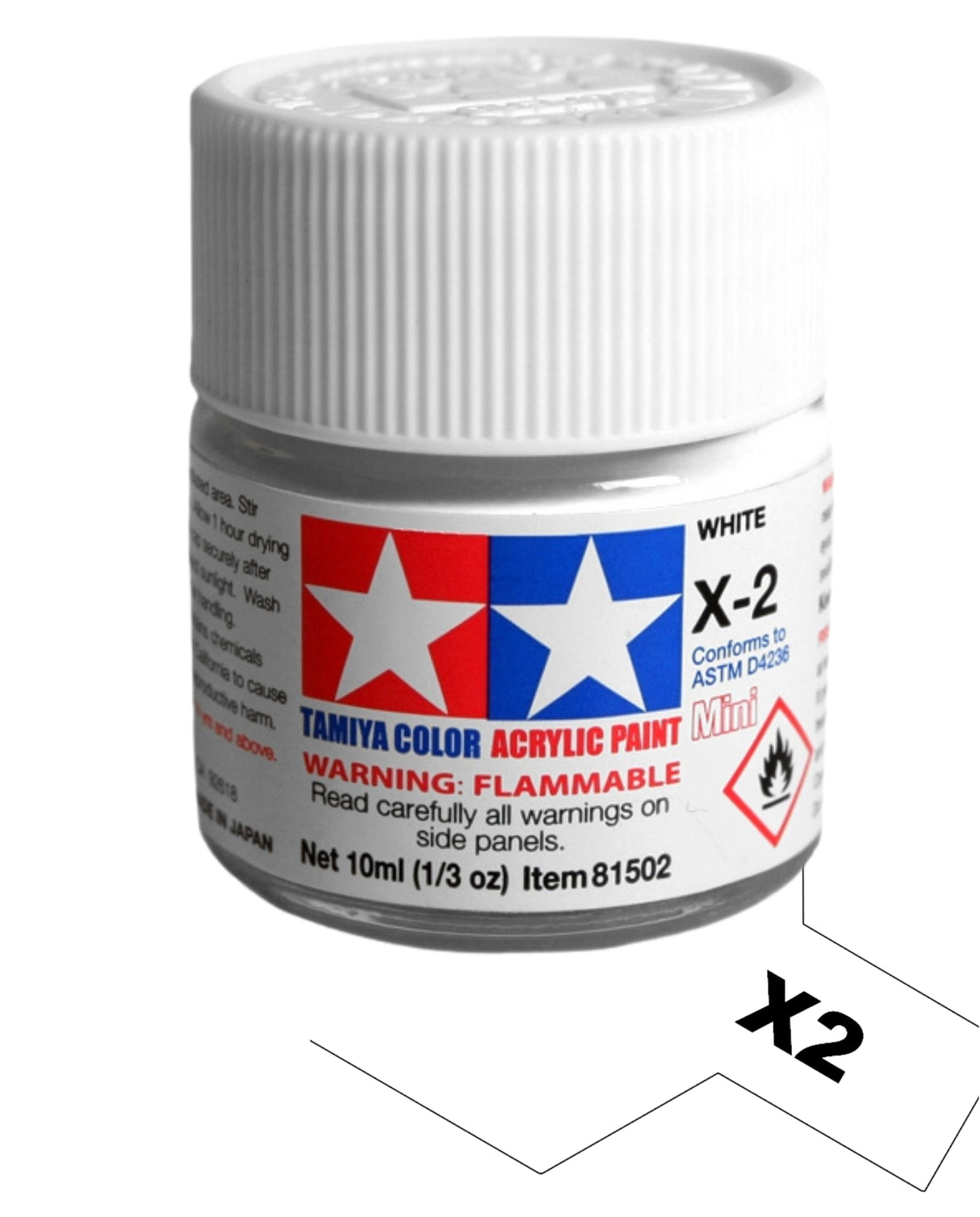 Tamiya Acrylic Paint Mini 10ml : X2 White