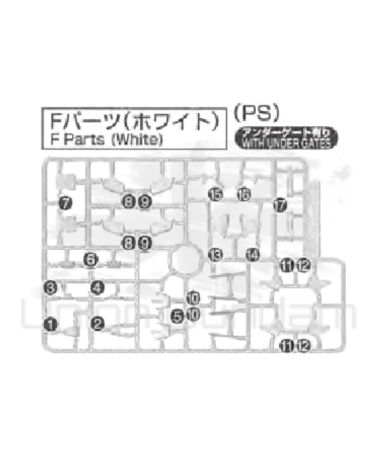 PART - RG Gundam Unicorn 1/144 - Runner F