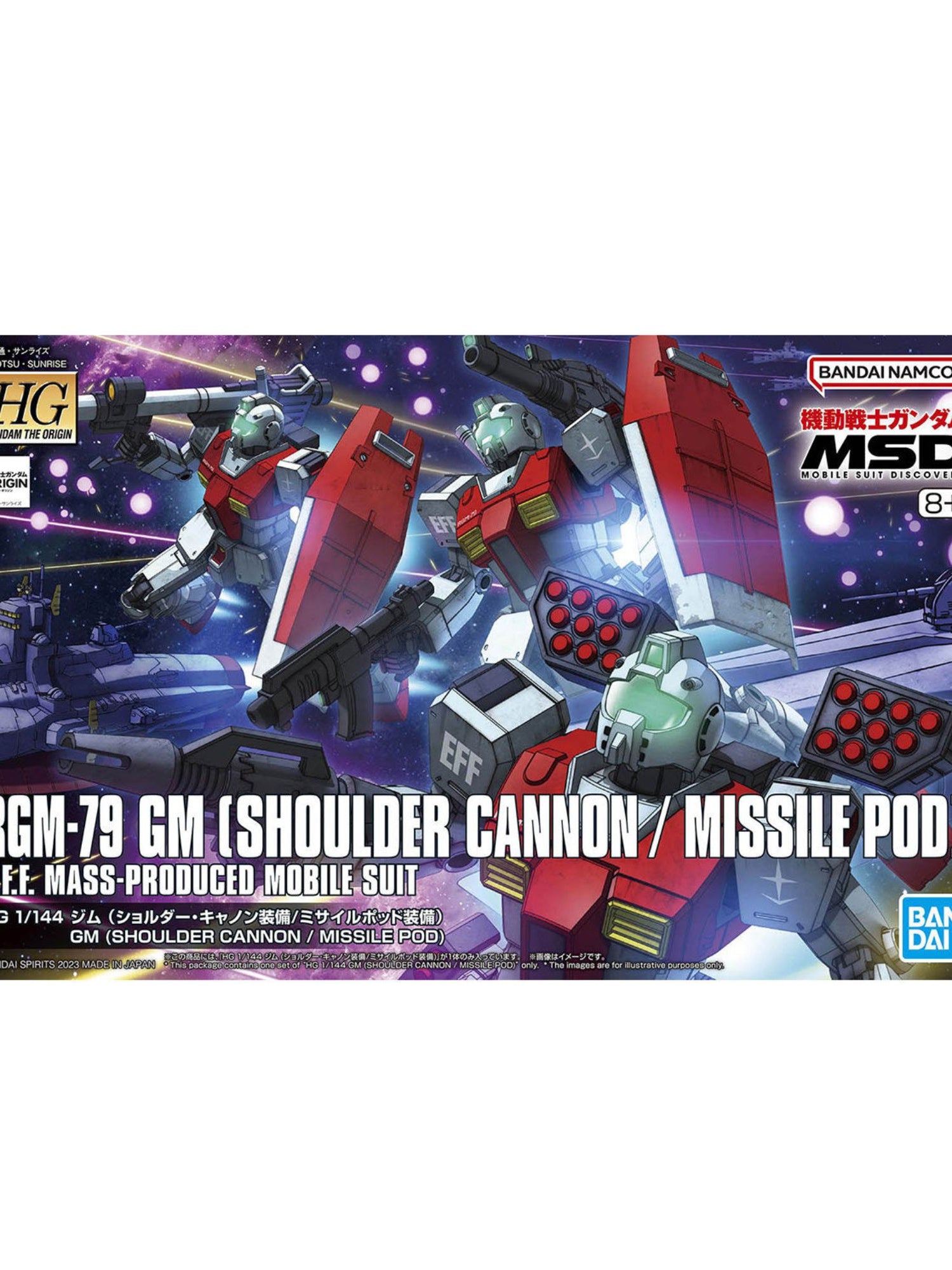 HG 1/144 GM (Shoulder Cannon or Missile Pod equipped)