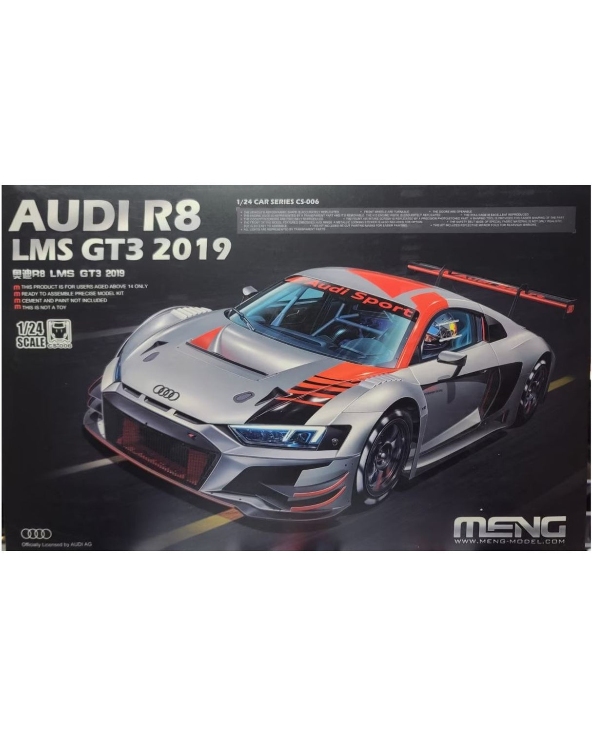 Meng Model 1:24 - Audi R8 LMS GT3 2019