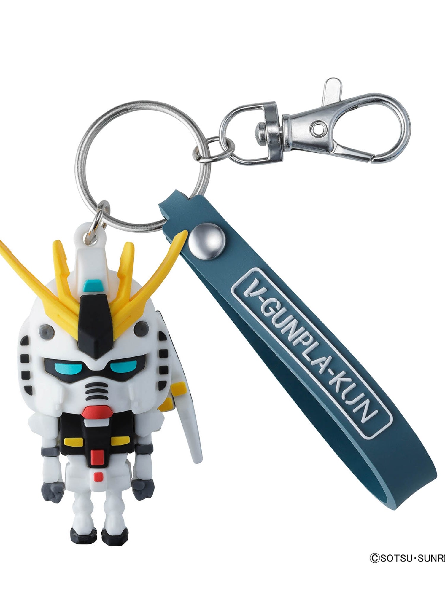 Nu Gunpla-kun 3D Rubber Mascot Keychain