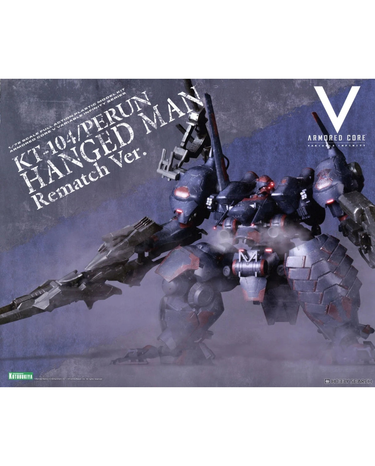 Armored Core V Plastic Model Kit 1/72 KT-104 Perun Hanged Man Rematch Ver. 18 cm