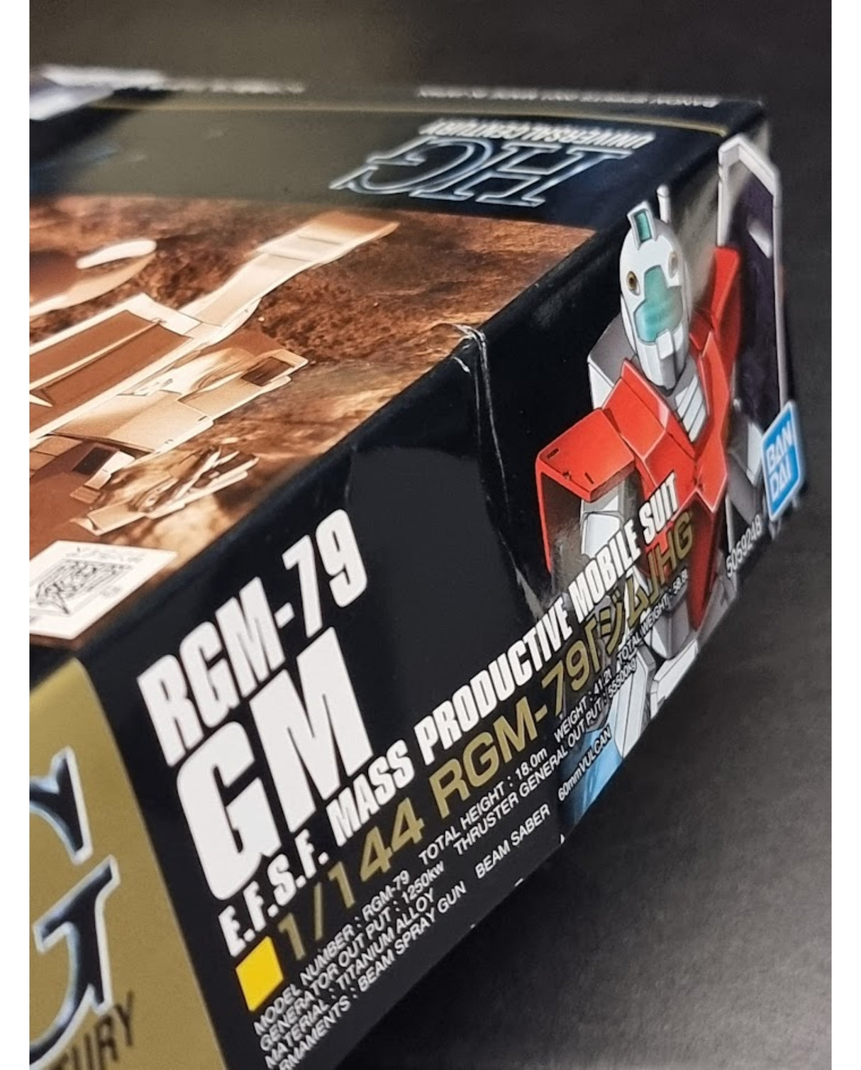 HGUC RGM-79 GM 1/144 - Damaged Box (2)