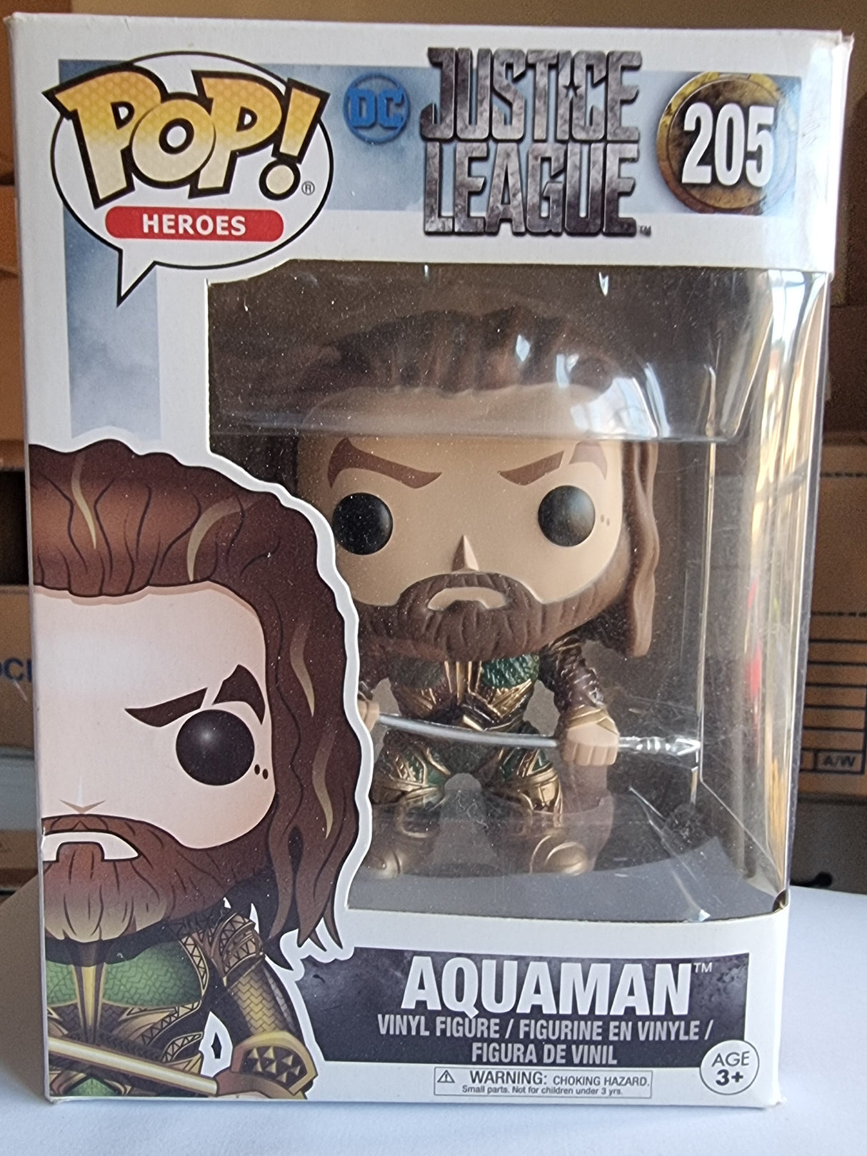 Aquaman: Justice League : Funko Pop! - Damaged Box