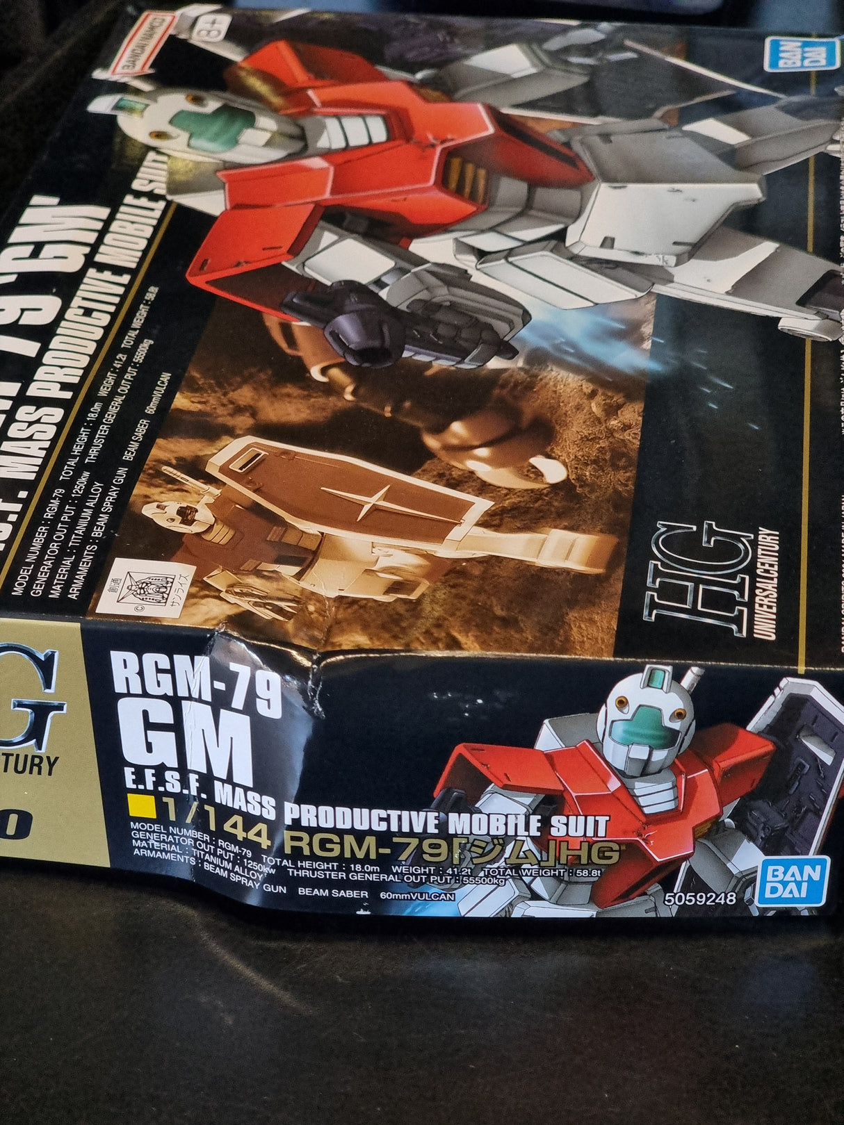 HGUC RGM-79 GM 1/144 - Damaged Box (5)