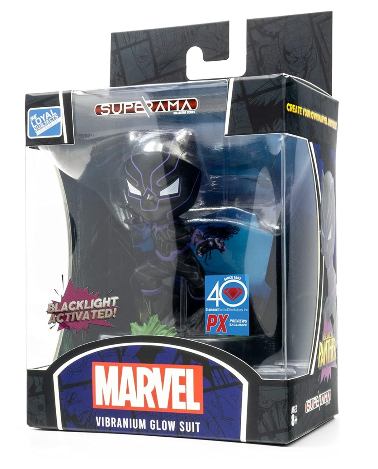 SUPERAMA Marvel Black Panther Kinetic Energy PX Diorama