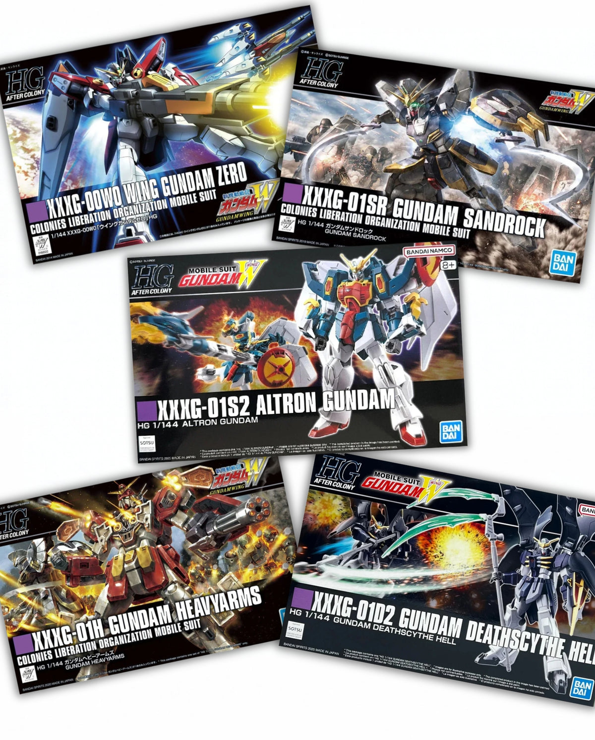 The Five Gundam Pilots : HG 5 Kit Bundle