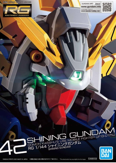 RG Shining Gundam Spare Parts