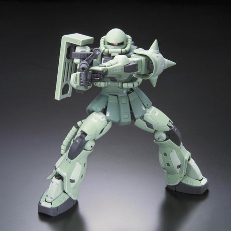Model kit of a robot with a detailed design on a gray background