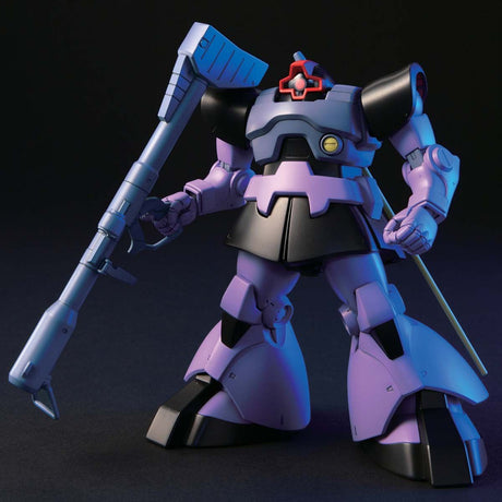 Mechanical robot model with purple and blue color scheme on a dark background