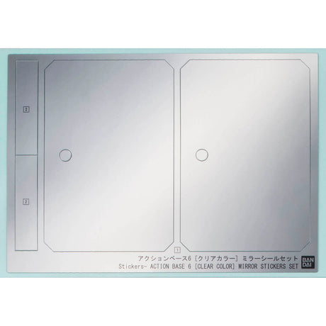 Action Base 6 Clear Mirror Stickers Set (x2)