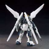 Model kit of a robot with large wings on a dark background
