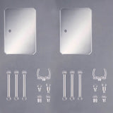 Action Base 6 Clear Mirror Stickers Set