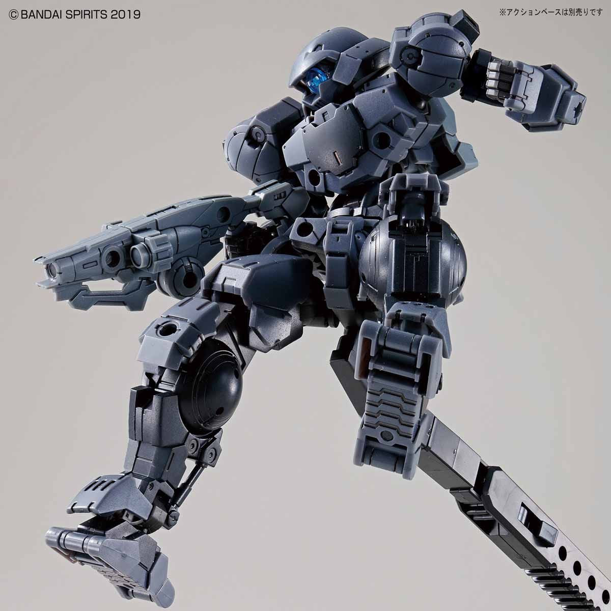 Mechanical robot model on a plain background