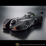 Batmobile model on a gray background
