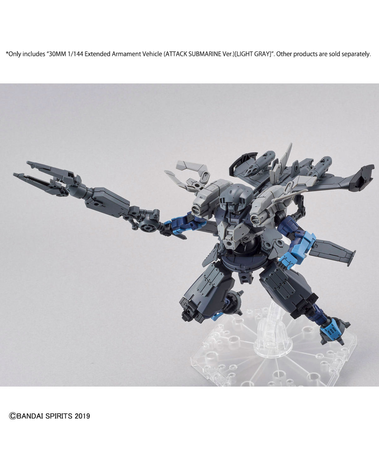 30MM 1/144 Extended Armament Vehicle - Attack Submarine : Light Gray