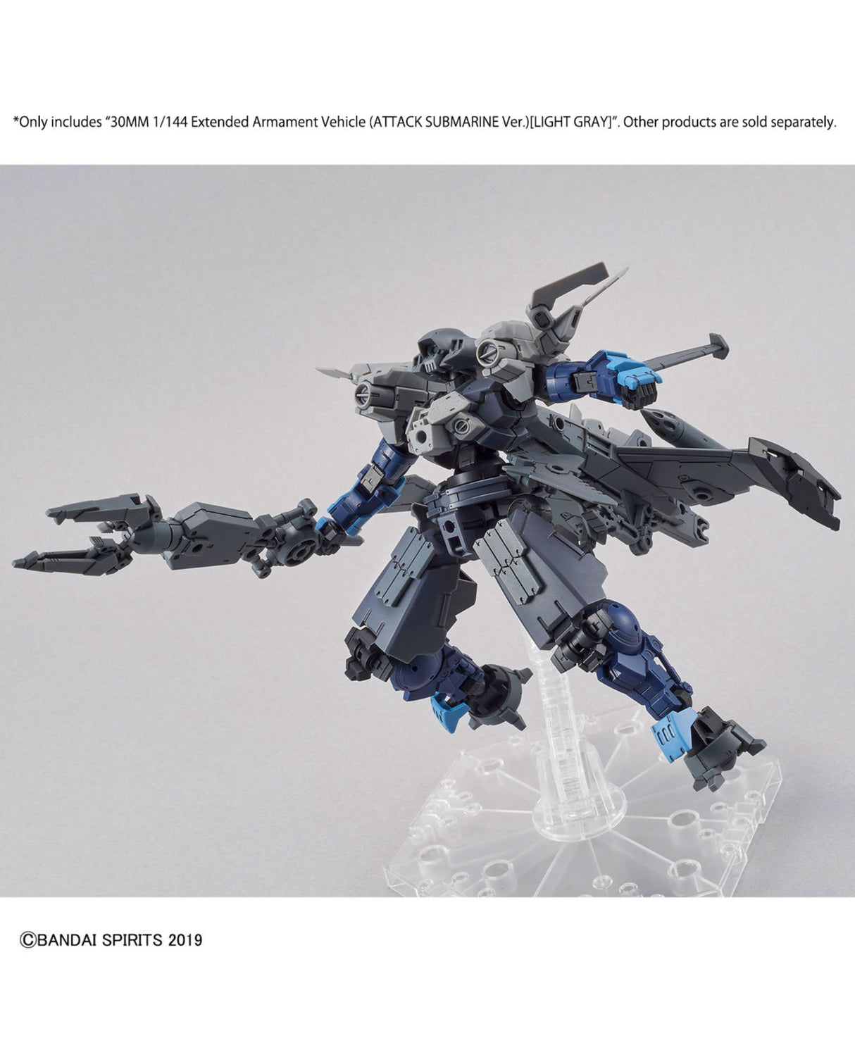 30MM 1/144 Extended Armament Vehicle - Attack Submarine : Light Gray