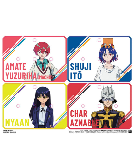 Action Base 7 Clear Color GquuuuuuX stickers set x 2