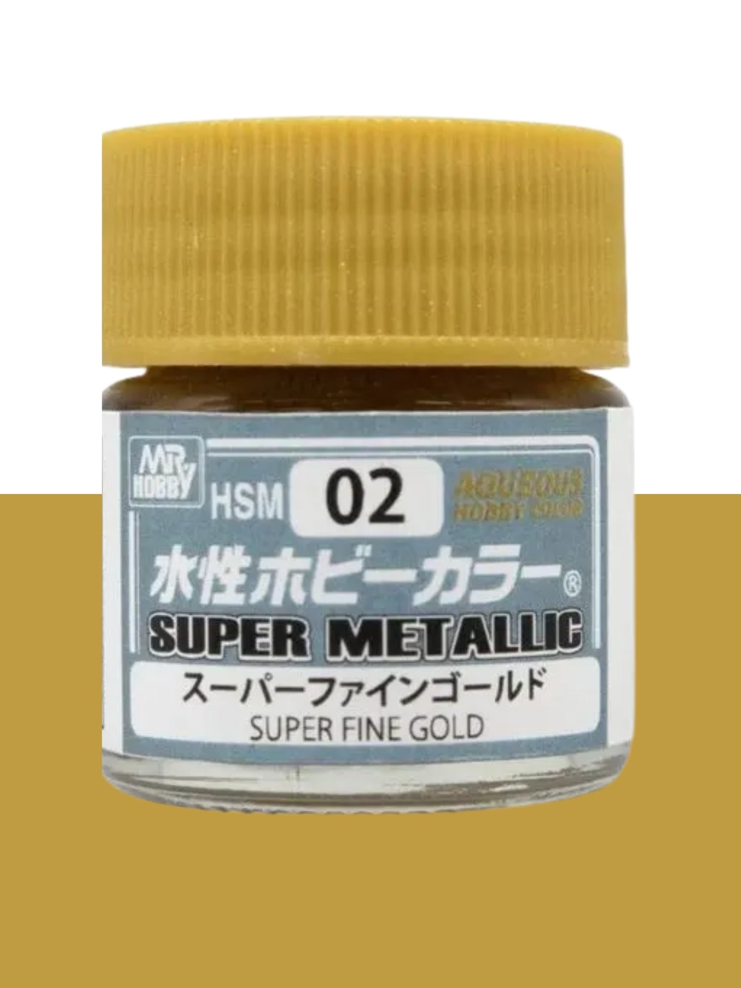 Aqueous Hobby Super Metallic Color - Superfine Gold - 10ml