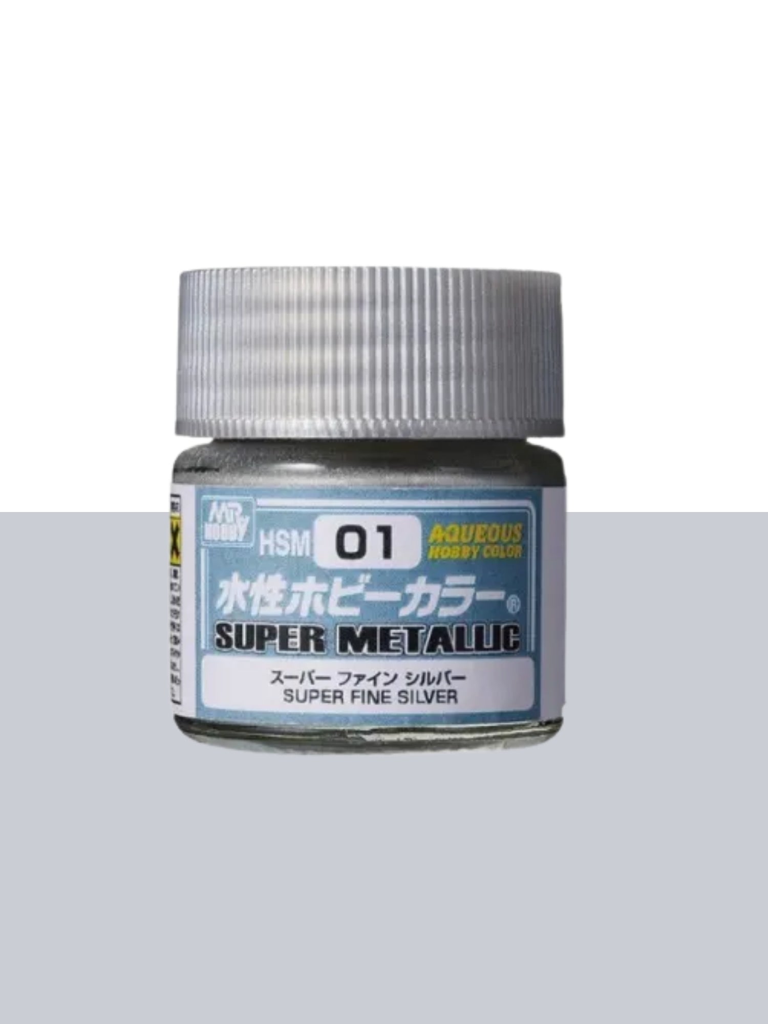 Aqueous Hobby Super Metallic Color - Superfine Silver - 10ml