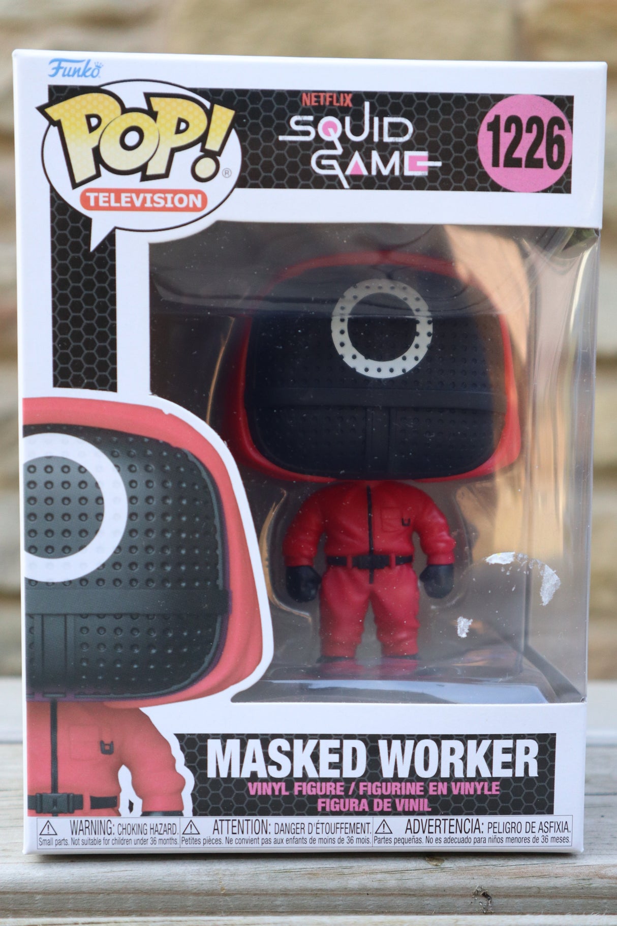 Squid Games Red Soldier Circle TV Funko POP! Figure 9 cm (Sticker on Front of Box)