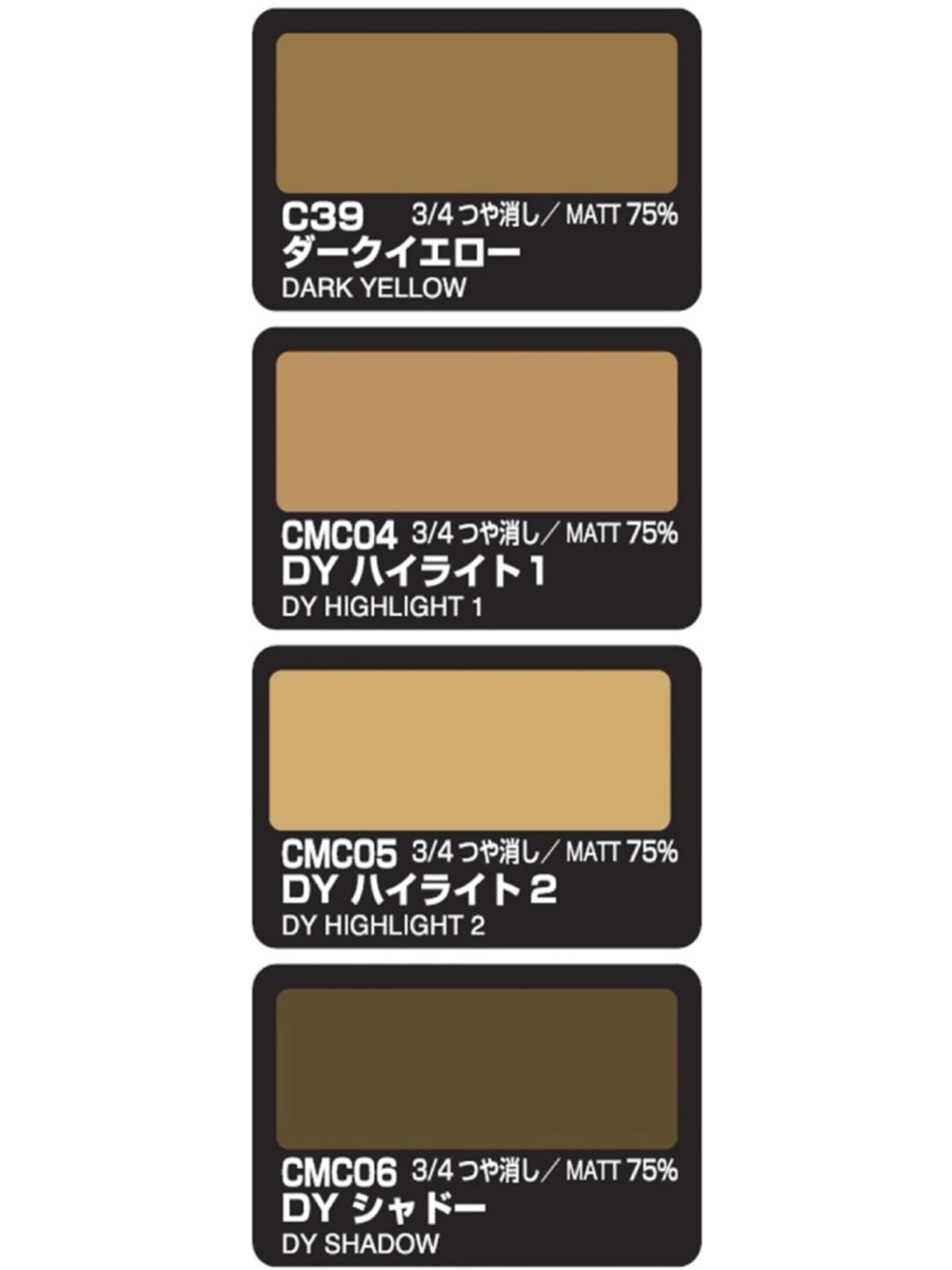 Mr Color Colour Modulation Set Dark Yellow Version