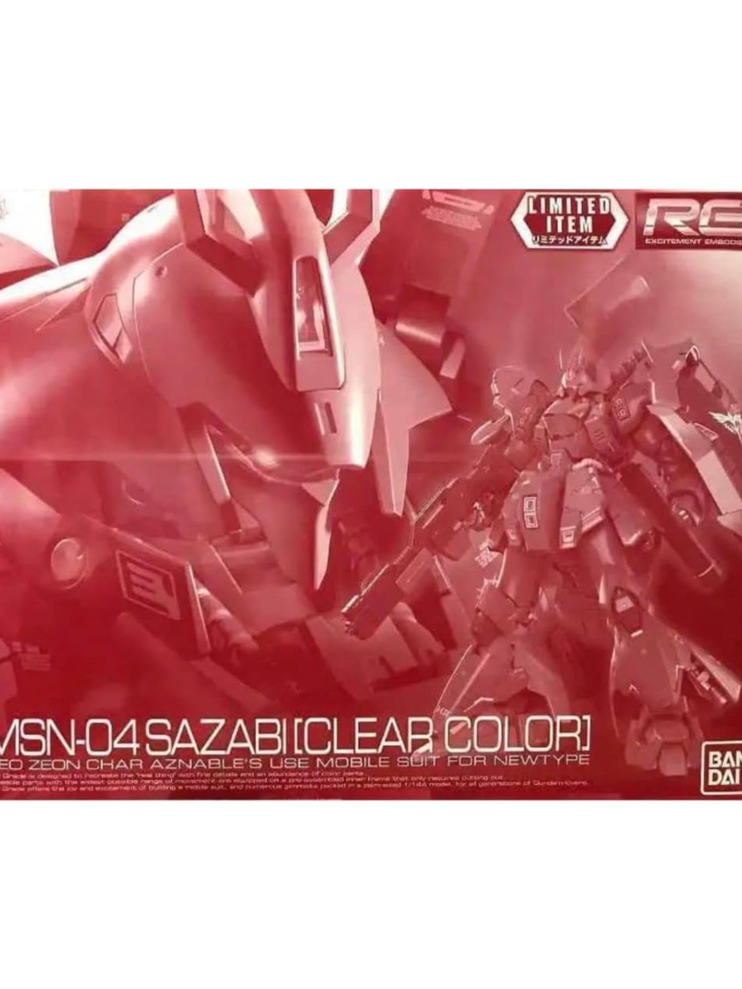 RG 1/144 Sazabi Clear Color