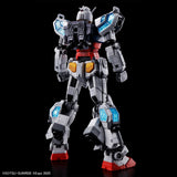 Toy robot model with a black background