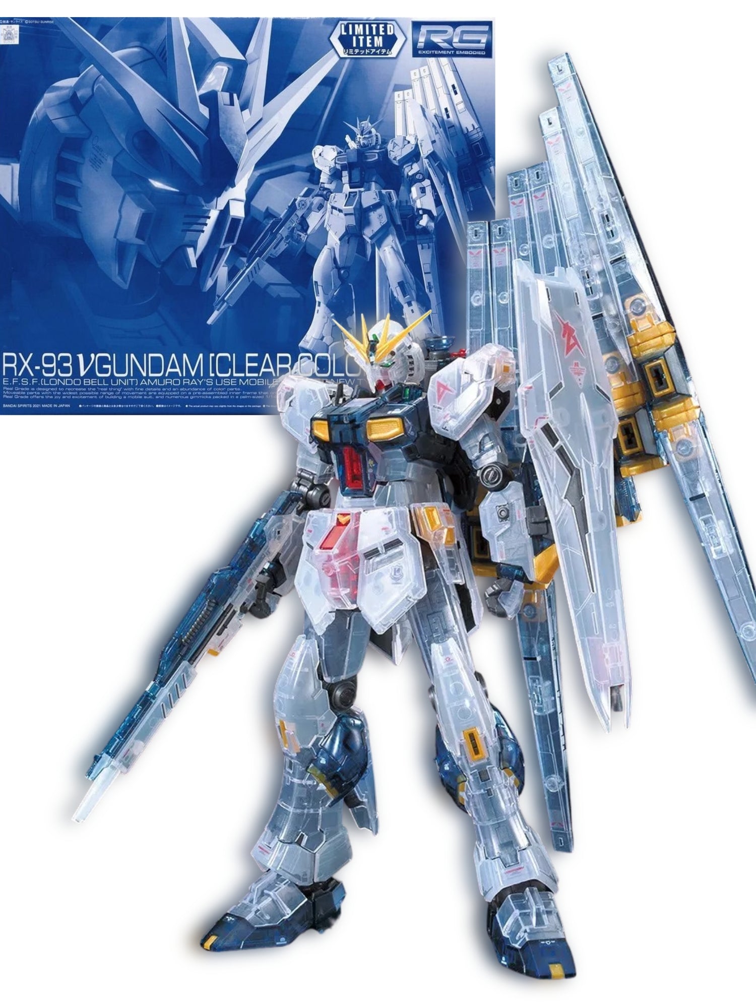 RG RX-93 Nu Gundam Clear Color