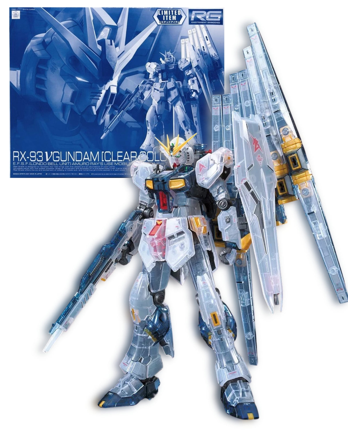 RG RX-93 Nu Gundam Clear Color
