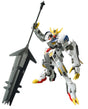 HG 1/144 scale model of Gundam Barbatos Lupus Rex with a large mace and additional hand parts.
