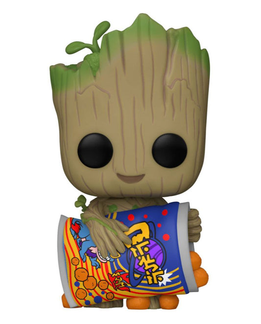 Groot with Cheese Puffs - Guardians of the Galaxy Funko POP! 9cm