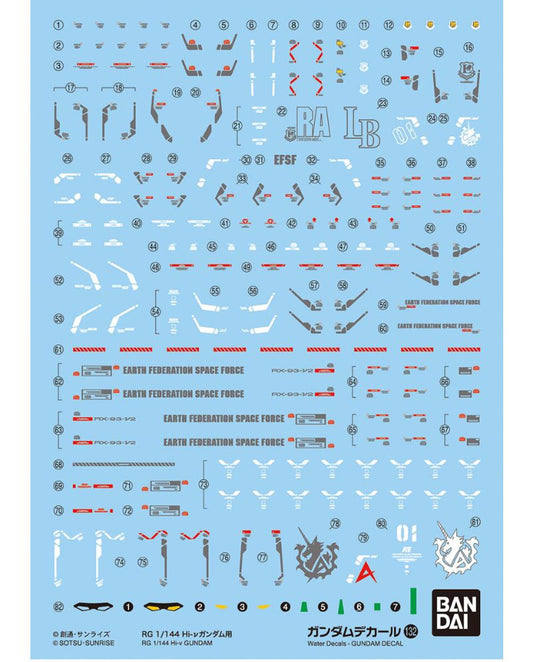 Gundam Decal No.132 RG 1/144 Hi-ν Gundam