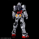 Toy robot model on a black background