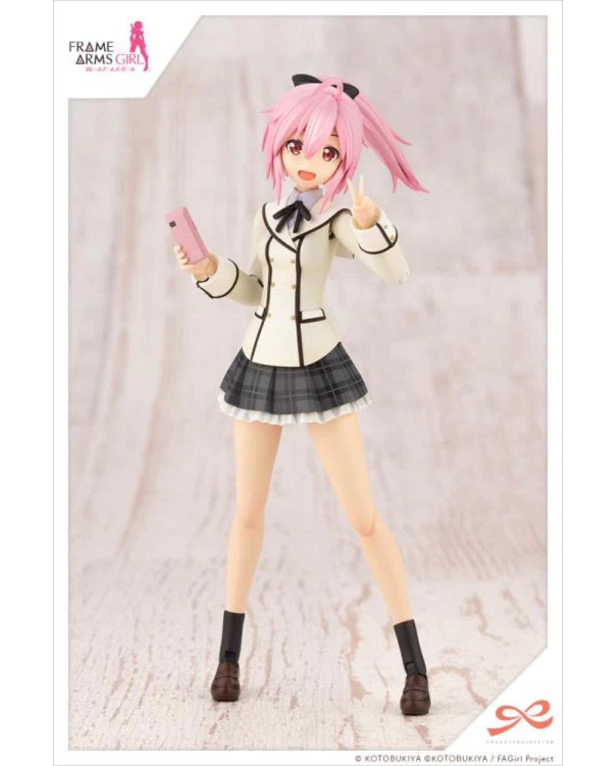 Gennai Ao [Wakaba Girls' High School - Winter Uniform] Dreaming Style Happy Monochrome "Sousai Shoujo Teien × Frame Arms Girl" 1/10