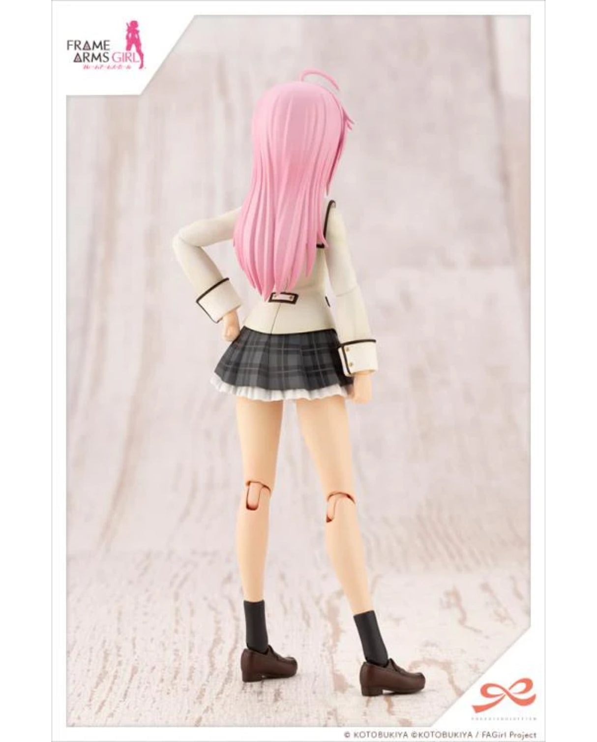 Gennai Ao [Wakaba Girls' High School - Winter Uniform] Dreaming Style Happy Monochrome "Sousai Shoujo Teien × Frame Arms Girl" 1/10