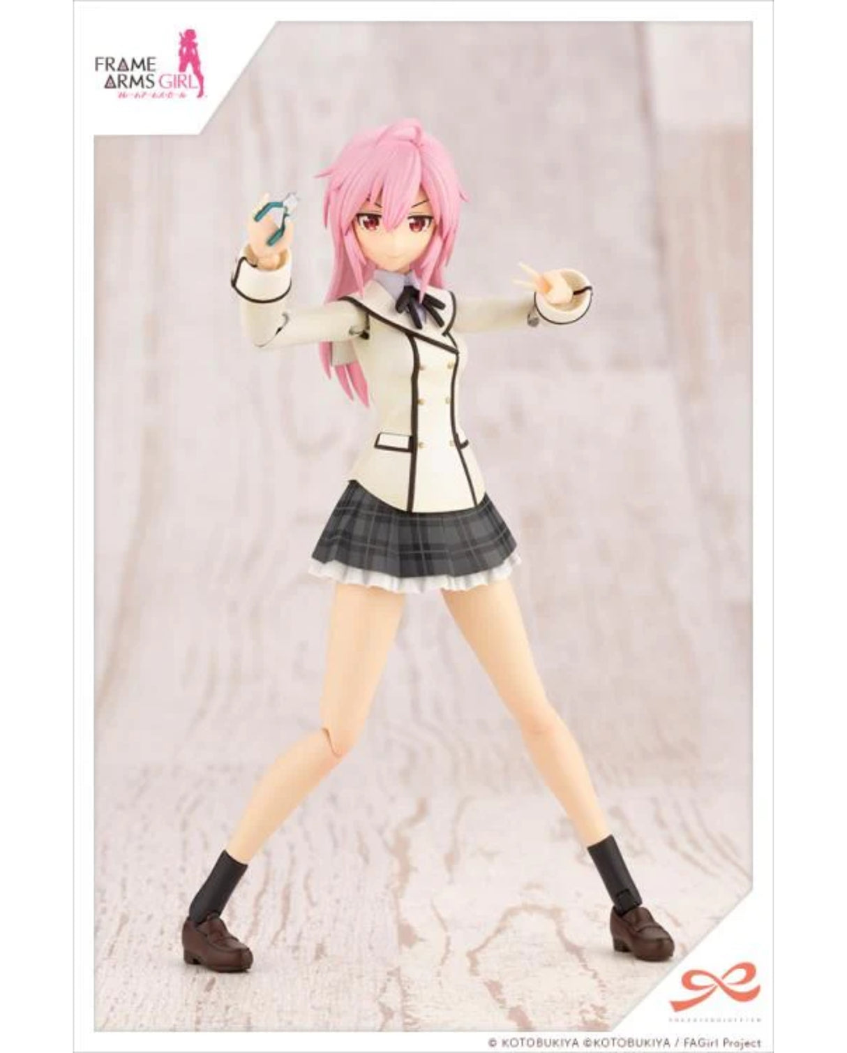 Gennai Ao [Wakaba Girls' High School - Winter Uniform] Dreaming Style Happy Monochrome "Sousai Shoujo Teien × Frame Arms Girl" 1/10