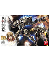 Bandai HG 1/144 Scale Model Gunpla Hayabusa, featuring a detailed mecha robot design with Japanese text and a character illustration on a white background.